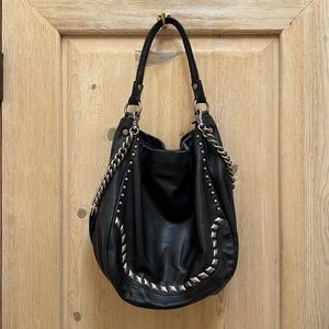 Frye Studded Black Leather Purse